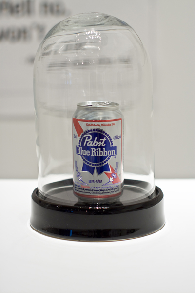Artlab Gallery Practices Exhibition: MainStreaming #pomo (2012) - Pabst Blue Ribbon in a Jar
